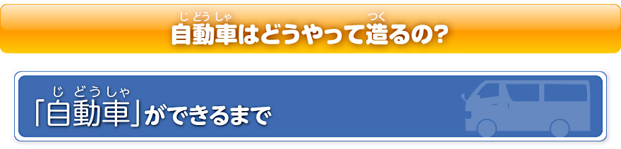 「自動車」ができるまで